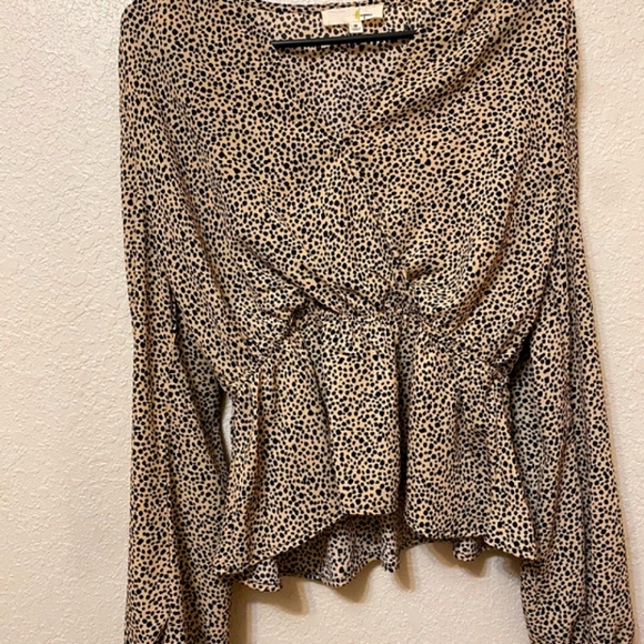 Leopard print blouse